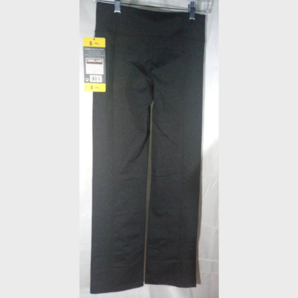 NWT Kirkland Women’s Small Tall Gray Pull‑On 4‑Way Stretch Ankle Pants